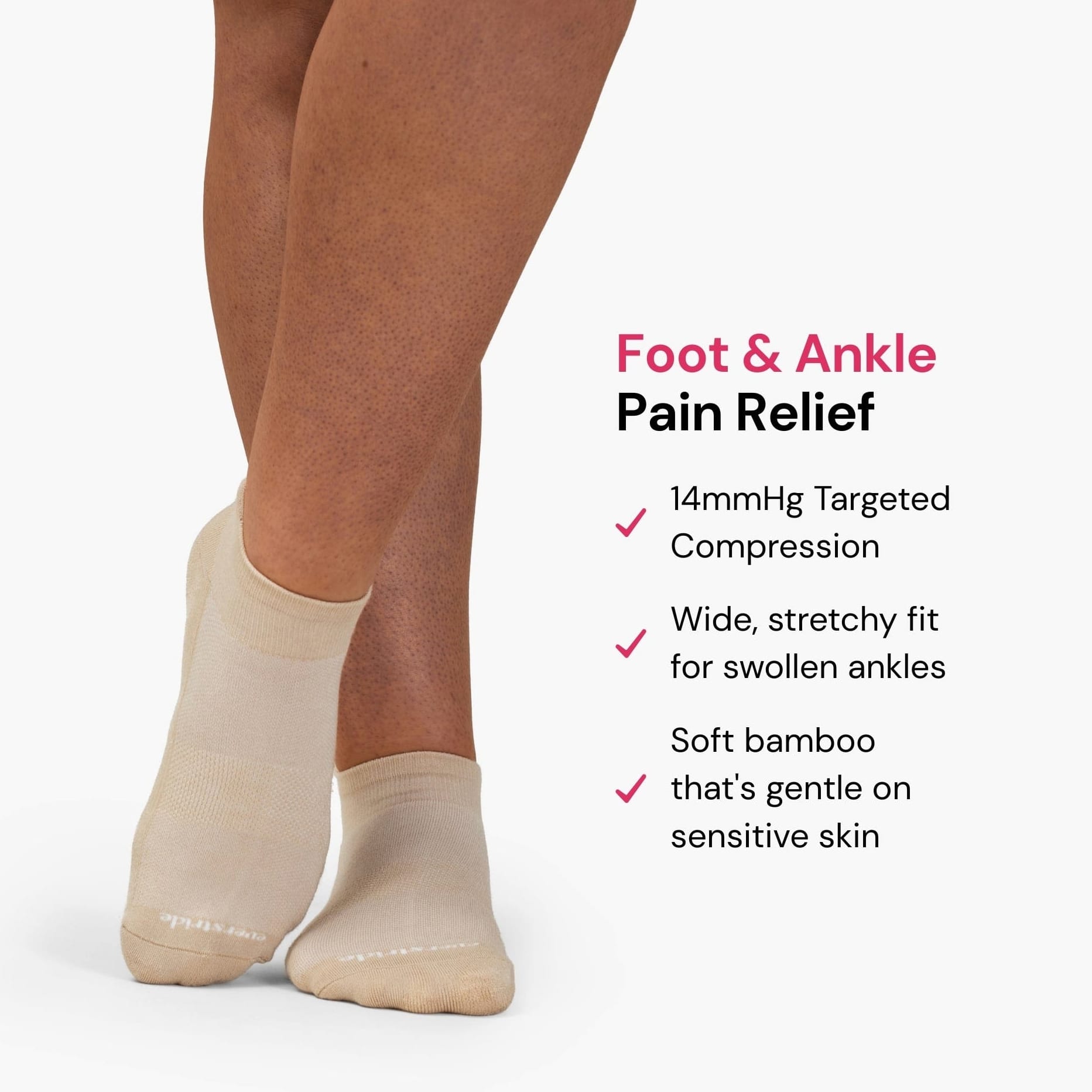 Ankle-Fit Bamboo Compression Socks — view 2