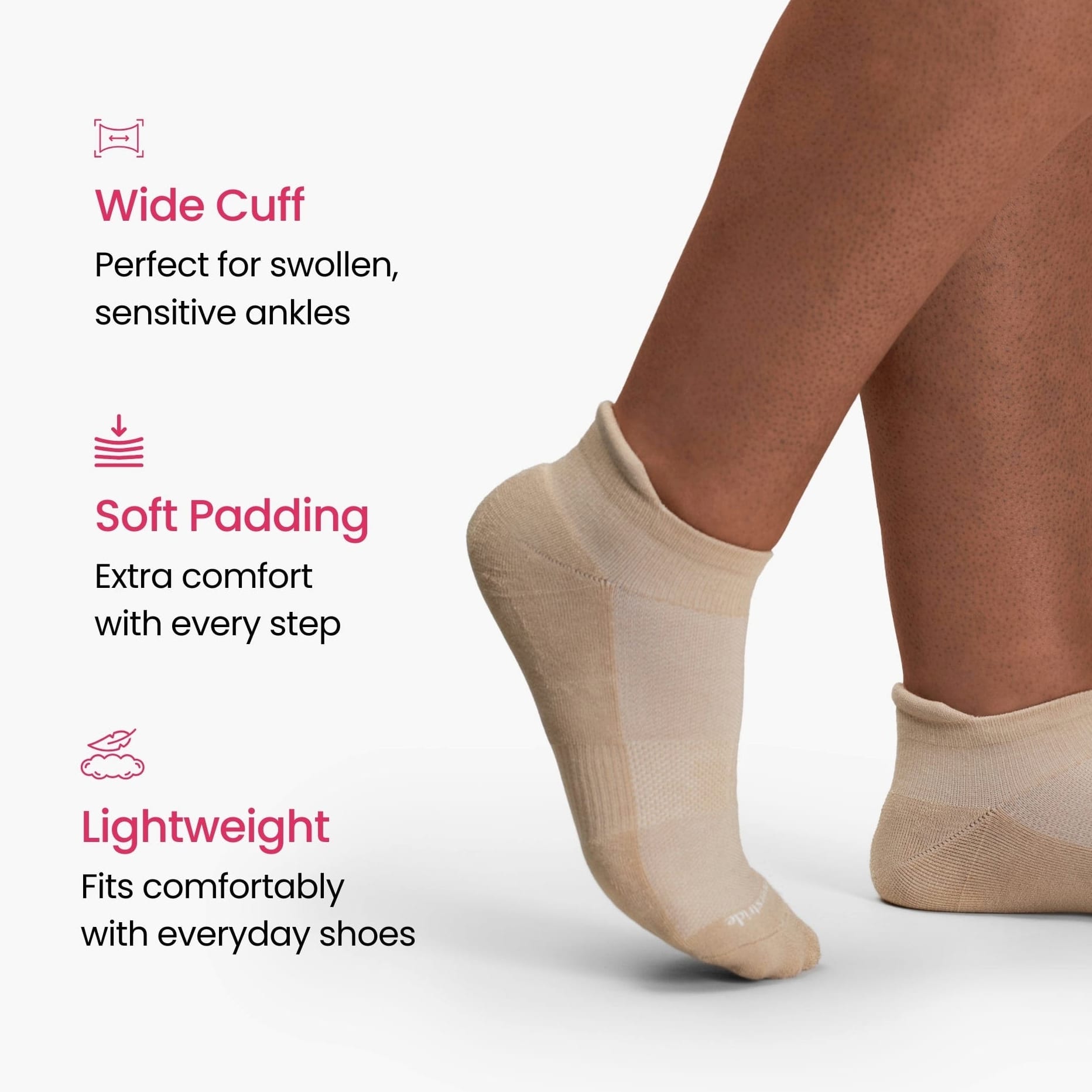 Ankle-Fit Bamboo Compression Socks — view 4
